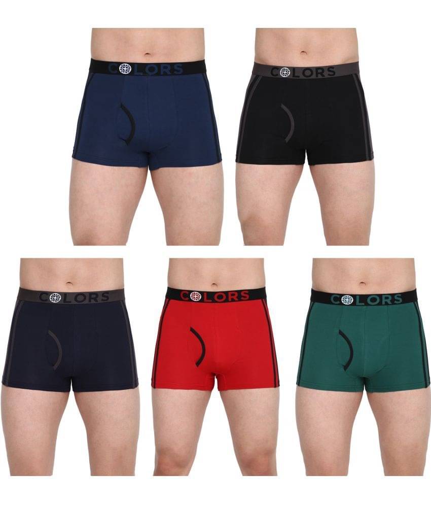     			COLORS by Rupa Frontline Multicolor Cotton Men's Trunks ( Pack of 5 )