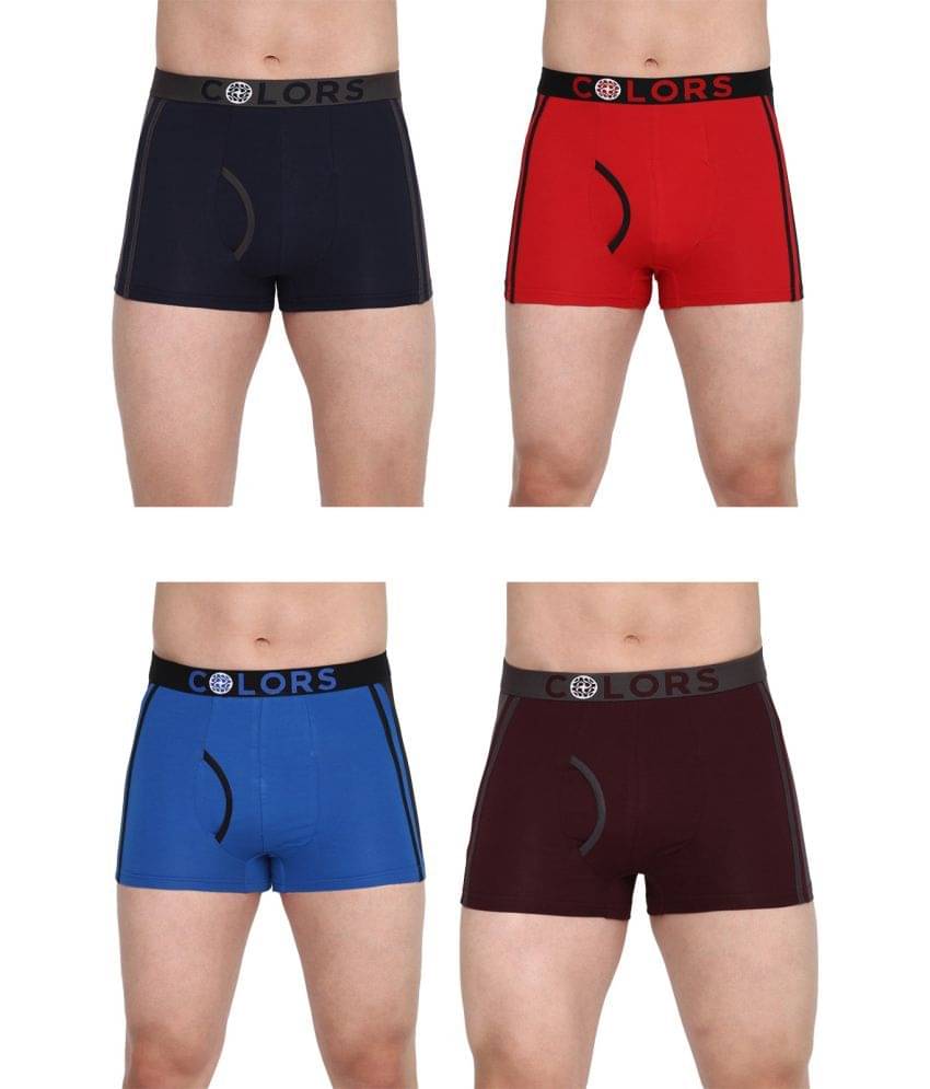     			COLORS by Rupa Frontline Multicolor Cotton Men's Trunks ( Pack of 4 )