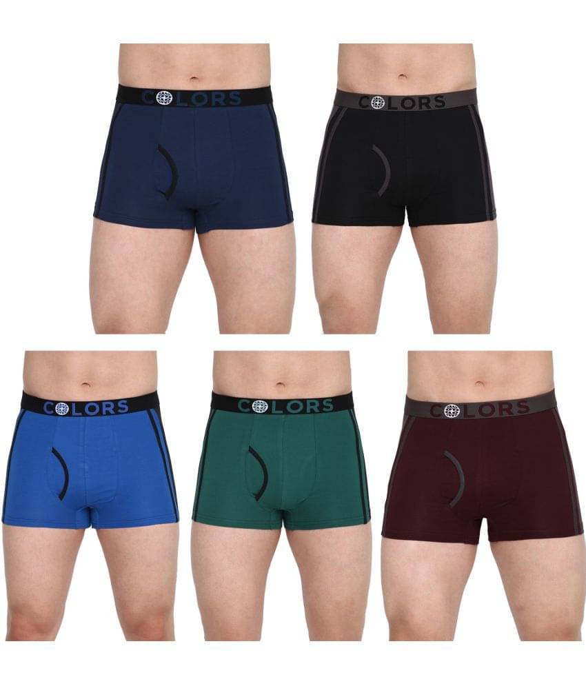     			COLORS by Rupa Frontline Multicolor Cotton Men's Trunks ( Pack of 5 )