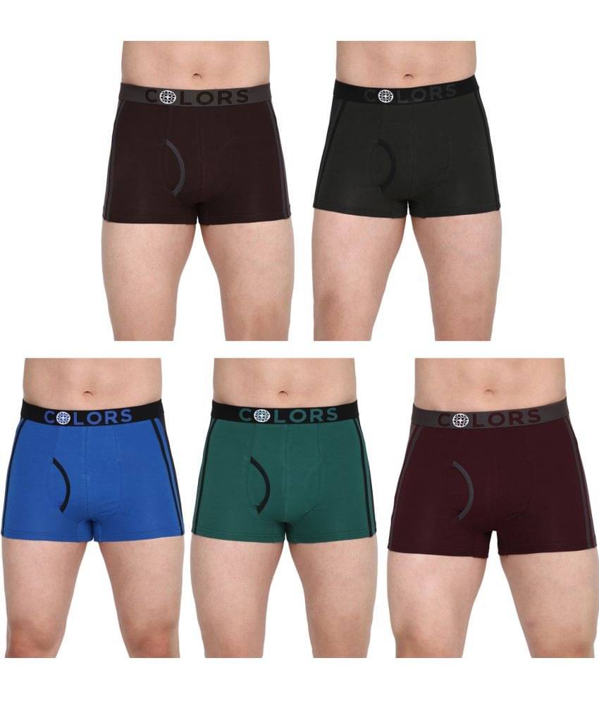     			COLORS by Rupa Frontline Multicolor Cotton Men's Trunks ( Pack of 5 )