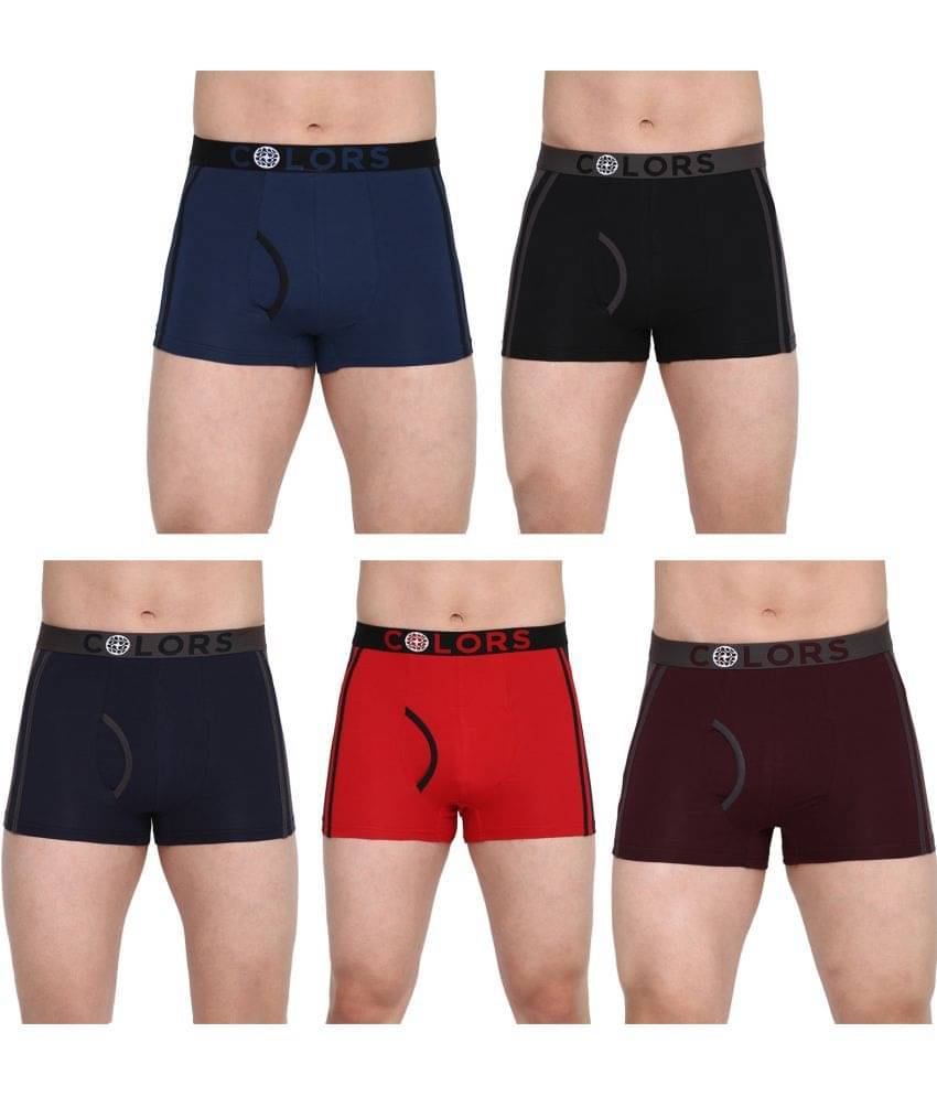     			COLORS by Rupa Frontline Multicolor Cotton Men's Trunks ( Pack of 5 )