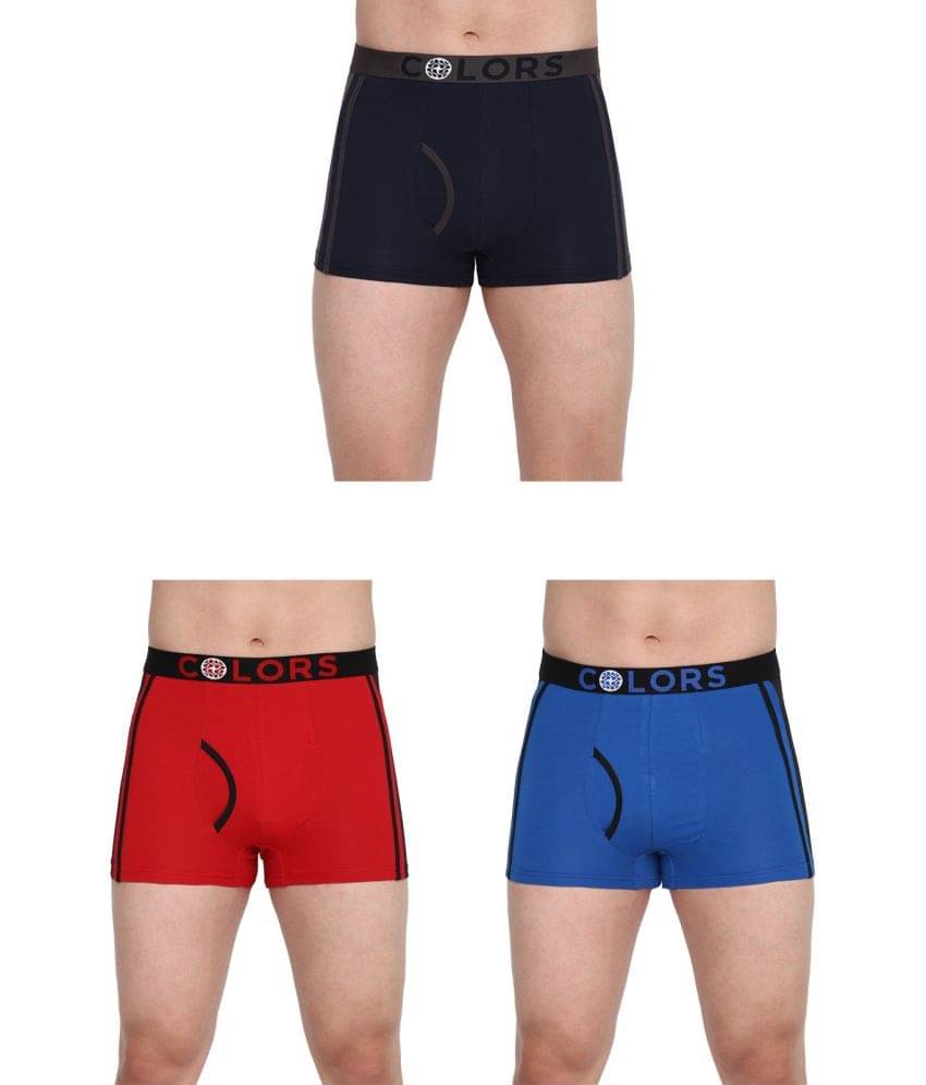     			COLORS by Rupa Frontline Multicolor Cotton Men's Trunks ( Pack of 3 )