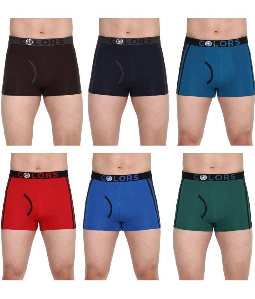     			COLORS by Rupa Frontline Multicolor Cotton Men's Trunks ( Pack of 6 )