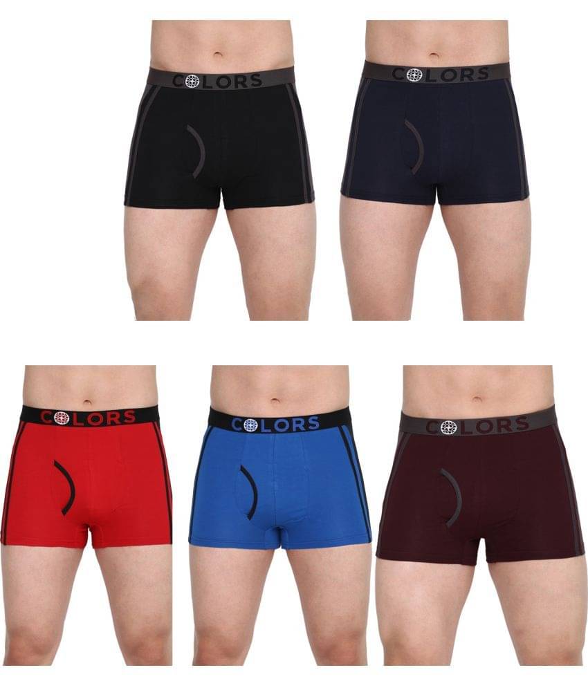     			COLORS by Rupa Frontline Multicolor Cotton Men's Trunks ( Pack of 5 )