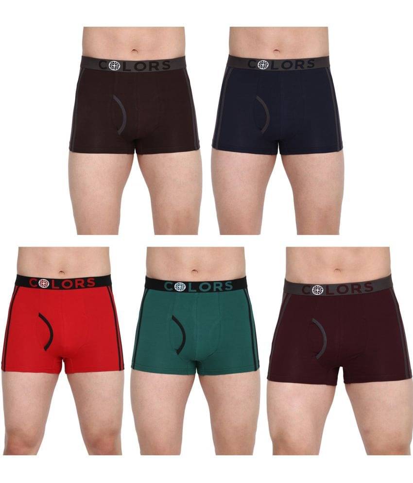     			COLORS by Rupa Frontline Multicolor Cotton Men's Trunks ( Pack of 5 )
