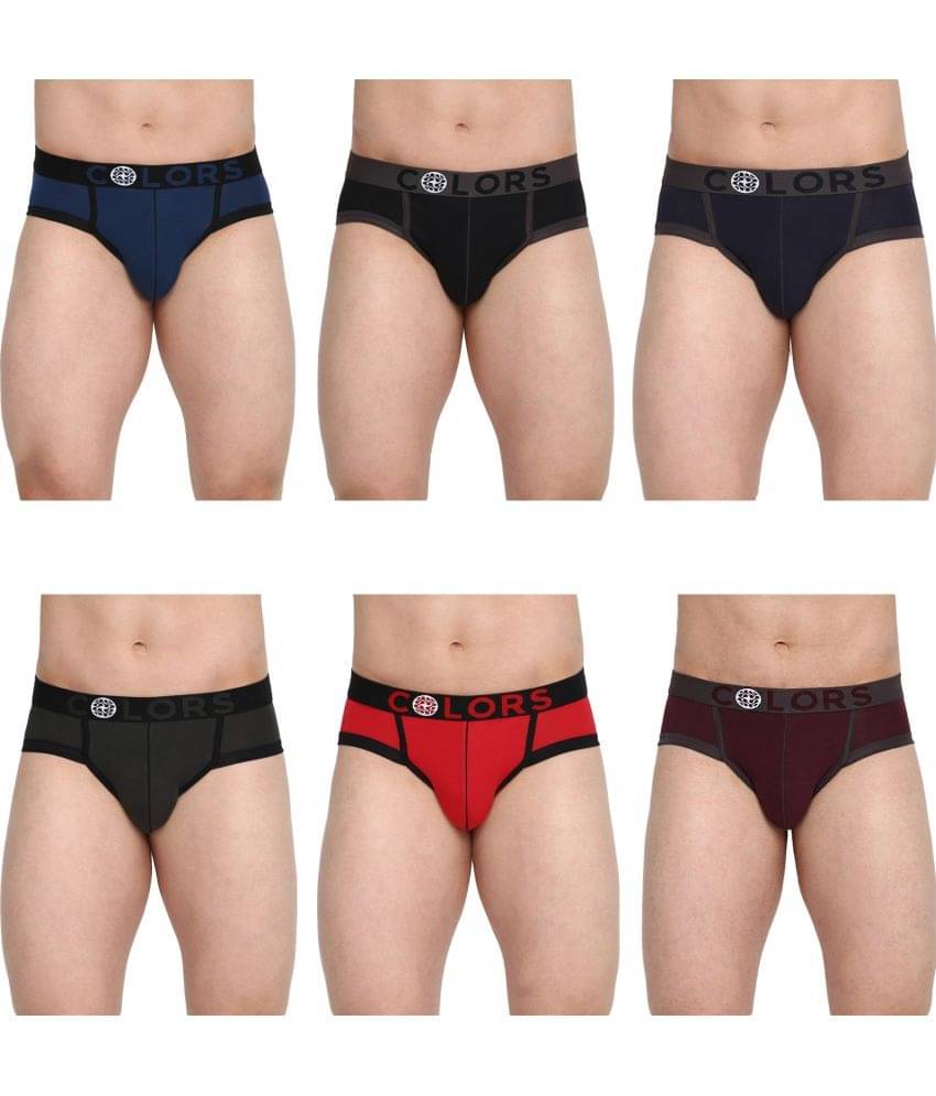     			COLORS by Rupa Frontline Multicolor Cotton Men's Briefs ( Pack of 6 )