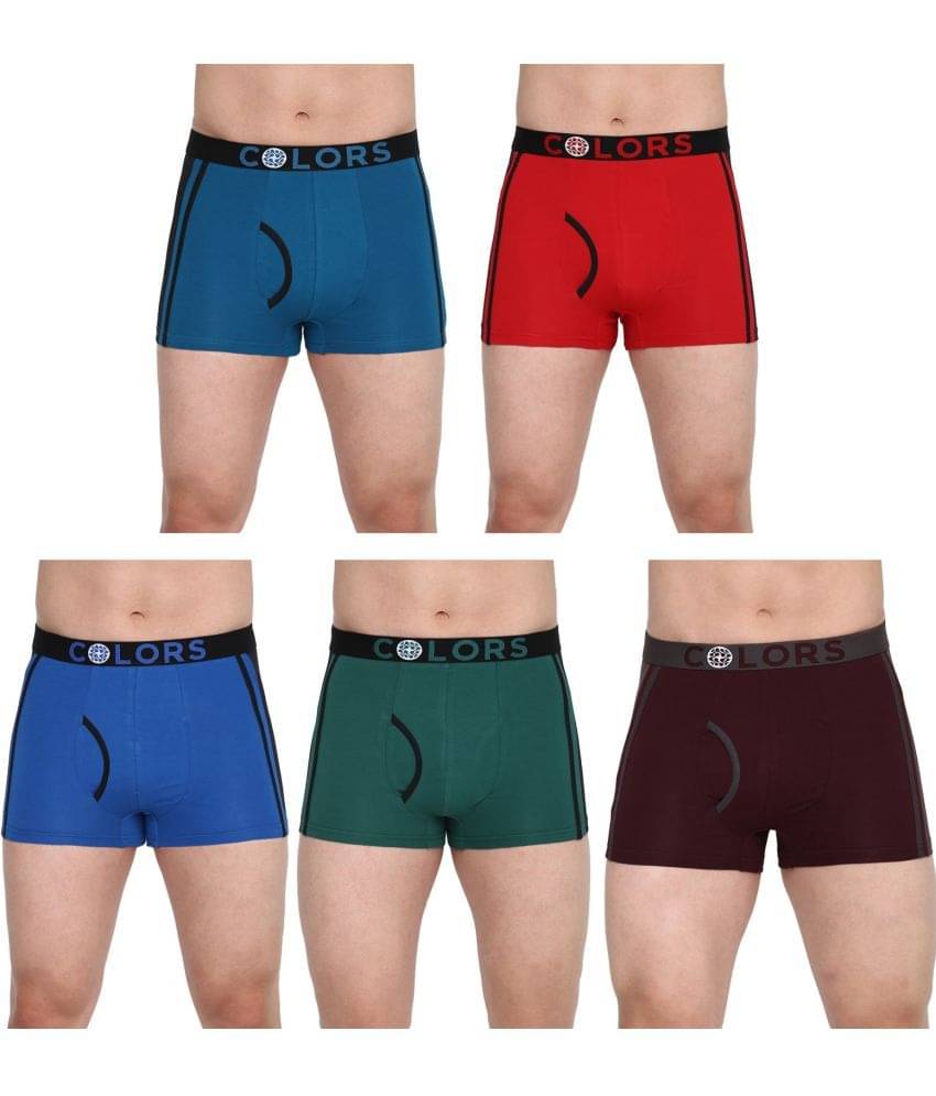    			COLORS by Rupa Frontline Multicolor Cotton Men's Trunks ( Pack of 5 )