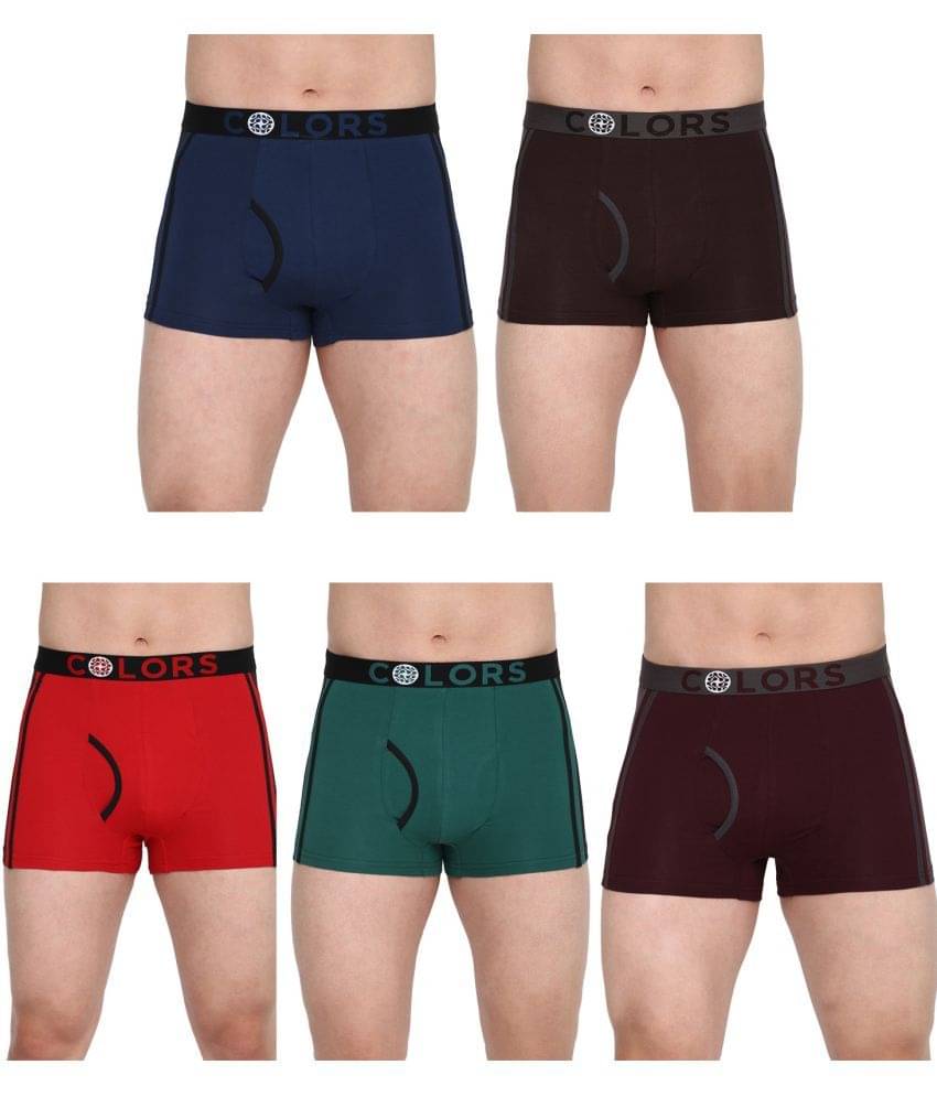     			COLORS by Rupa Frontline Multicolor Cotton Men's Trunks ( Pack of 5 )