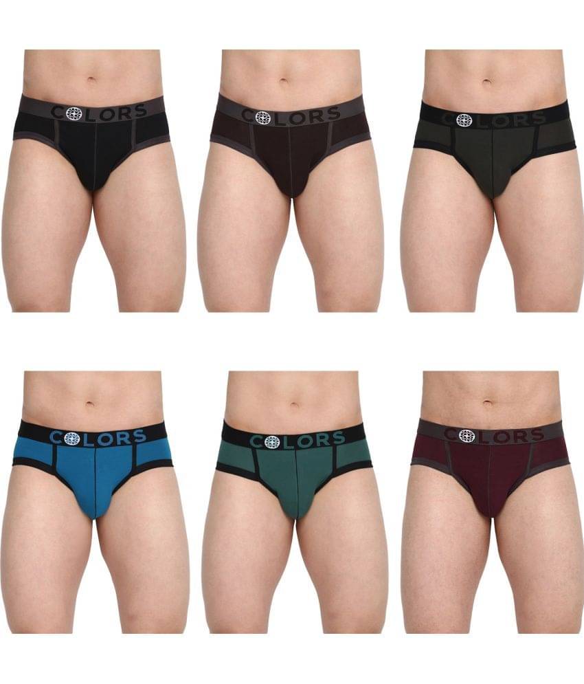     			COLORS by Rupa Frontline Multicolor Cotton Men's Briefs ( Pack of 6 )