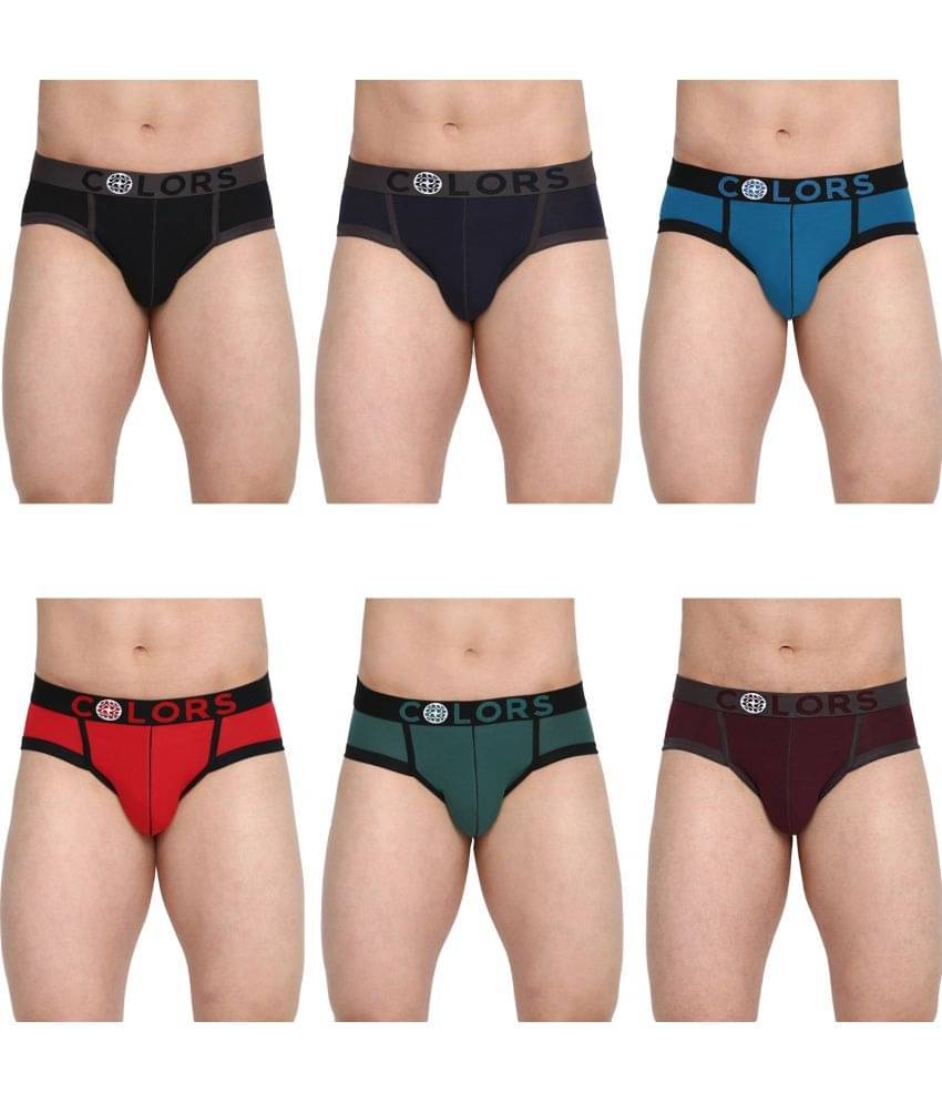     			COLORS by Rupa Frontline Multicolor Cotton Men's Briefs ( Pack of 6 )