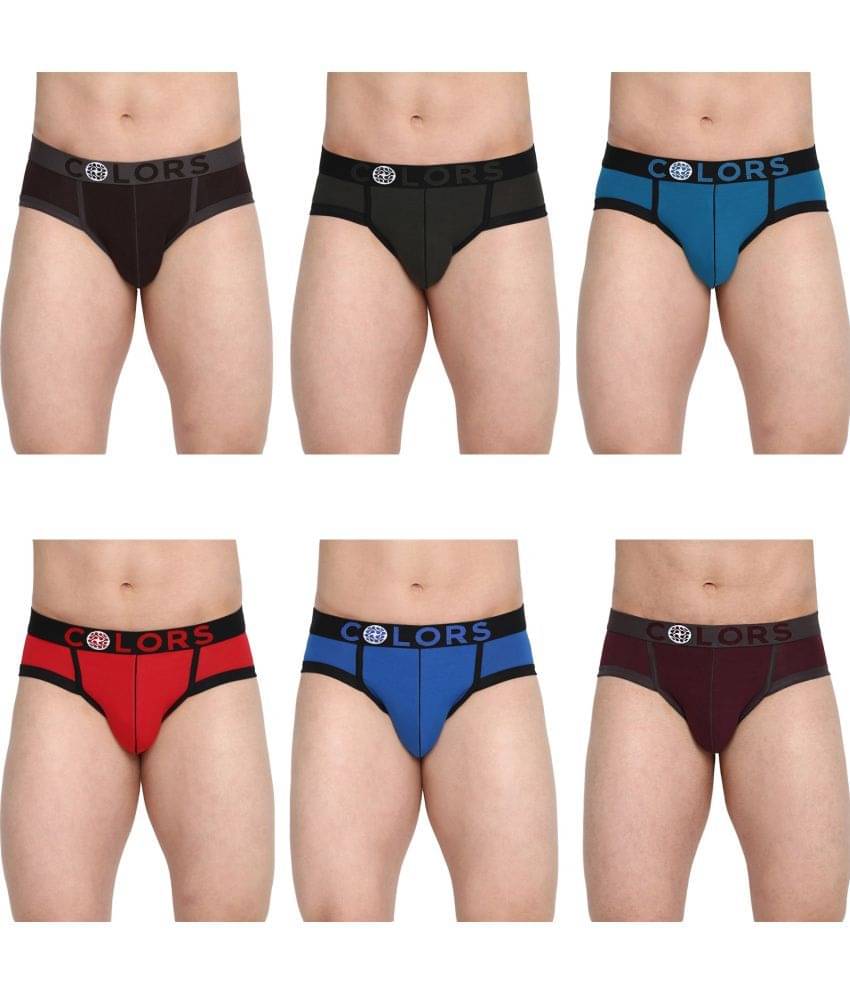     			COLORS by Rupa Frontline Multicolor Cotton Men's Briefs ( Pack of 6 )