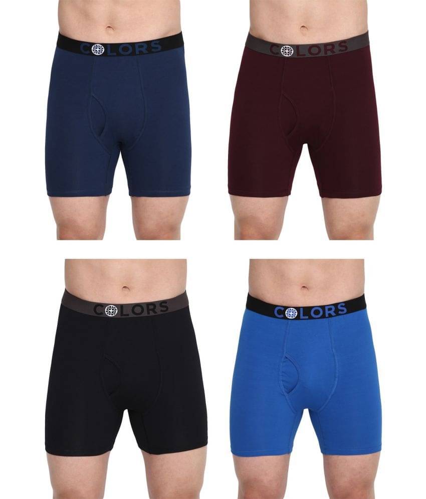     			COLORS by Rupa Frontline Multicolor Cotton Men's Trunks ( Pack of 4 )