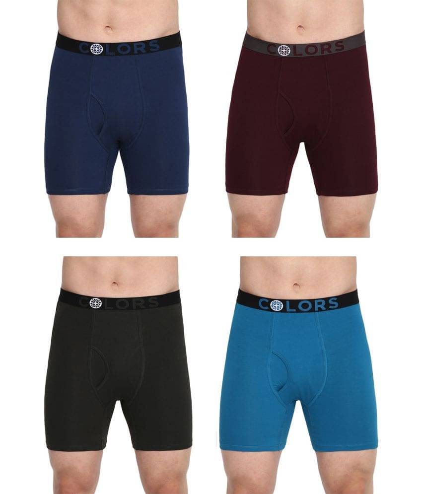     			COLORS by Rupa Frontline Multicolor Cotton Men's Trunks ( Pack of 4 )
