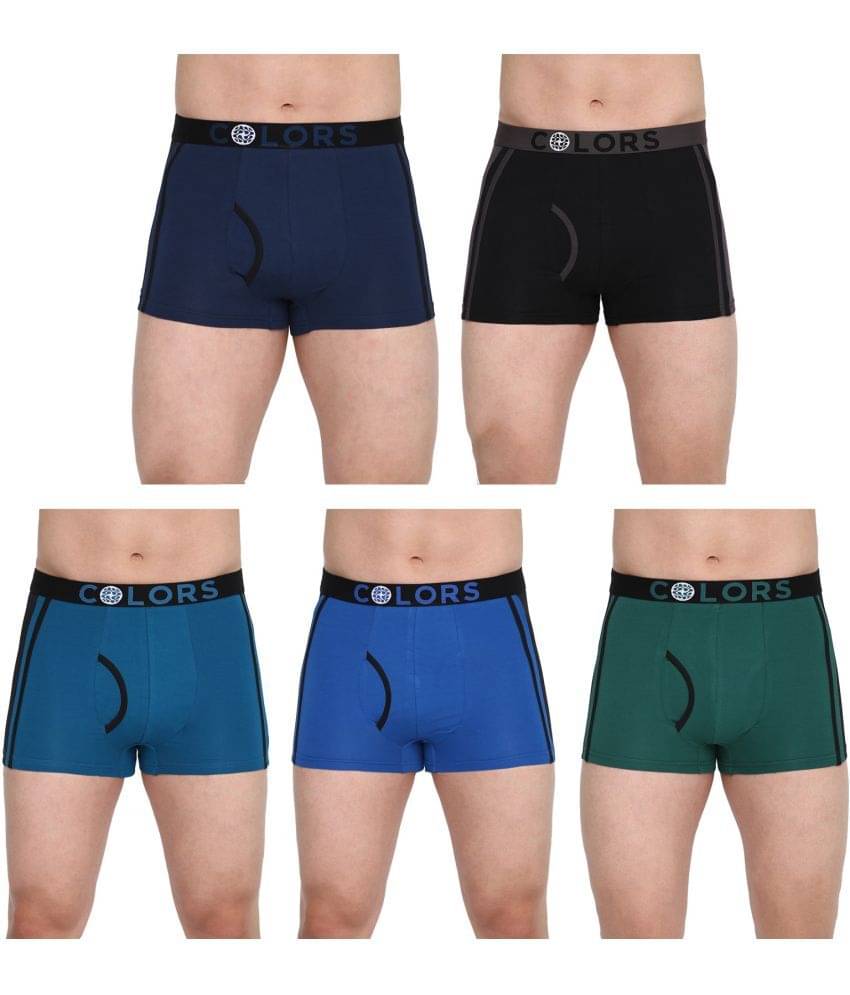     			COLORS by Rupa Frontline Multicolor Cotton Men's Trunks ( Pack of 5 )