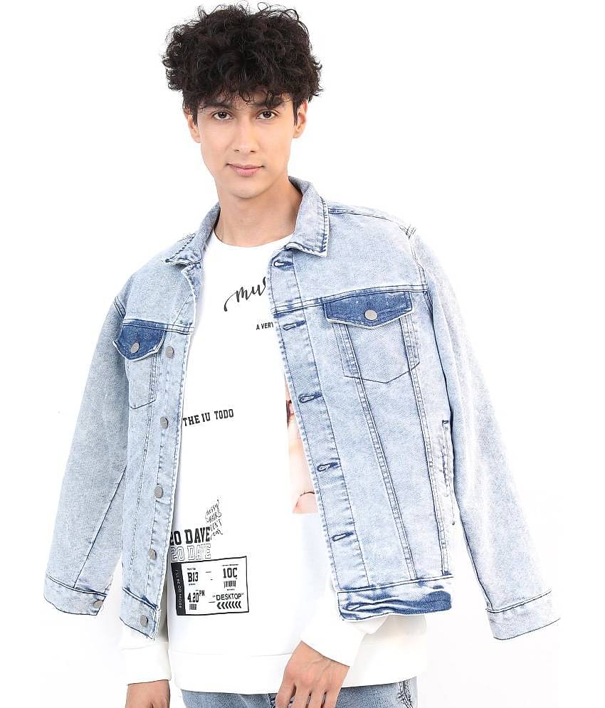 Ketch Cotton Men's Denim Jacket - Blue ( Pack of 1 )