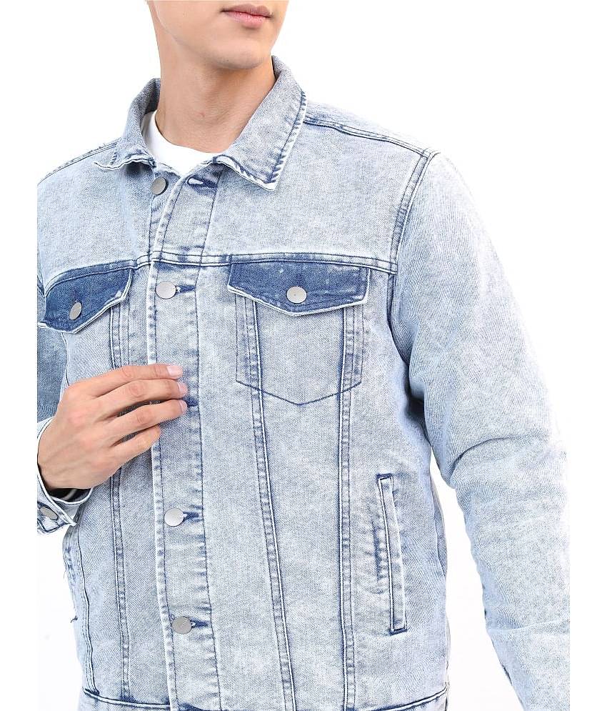 Ketch Cotton Men's Denim Jacket - Blue ( Pack of 1 )