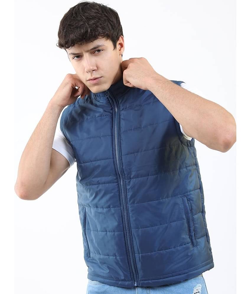 Ketch Polyester Men's Puffer Jacket - Navy Blue ( Pack of 1 )