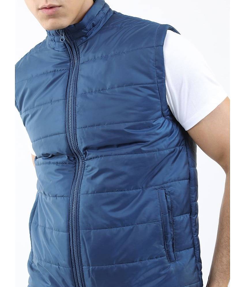 Ketch Polyester Men's Puffer Jacket - Navy Blue ( Pack of 1 )