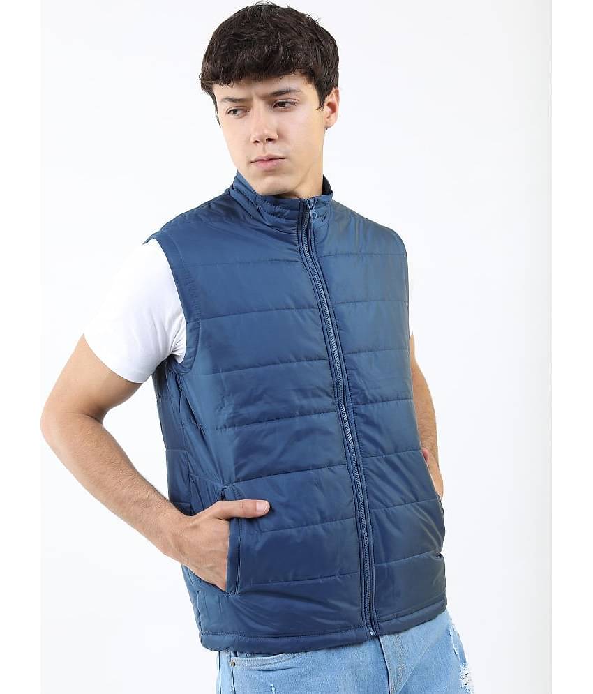 Ketch Polyester Men's Puffer Jacket - Navy Blue ( Pack of 1 )