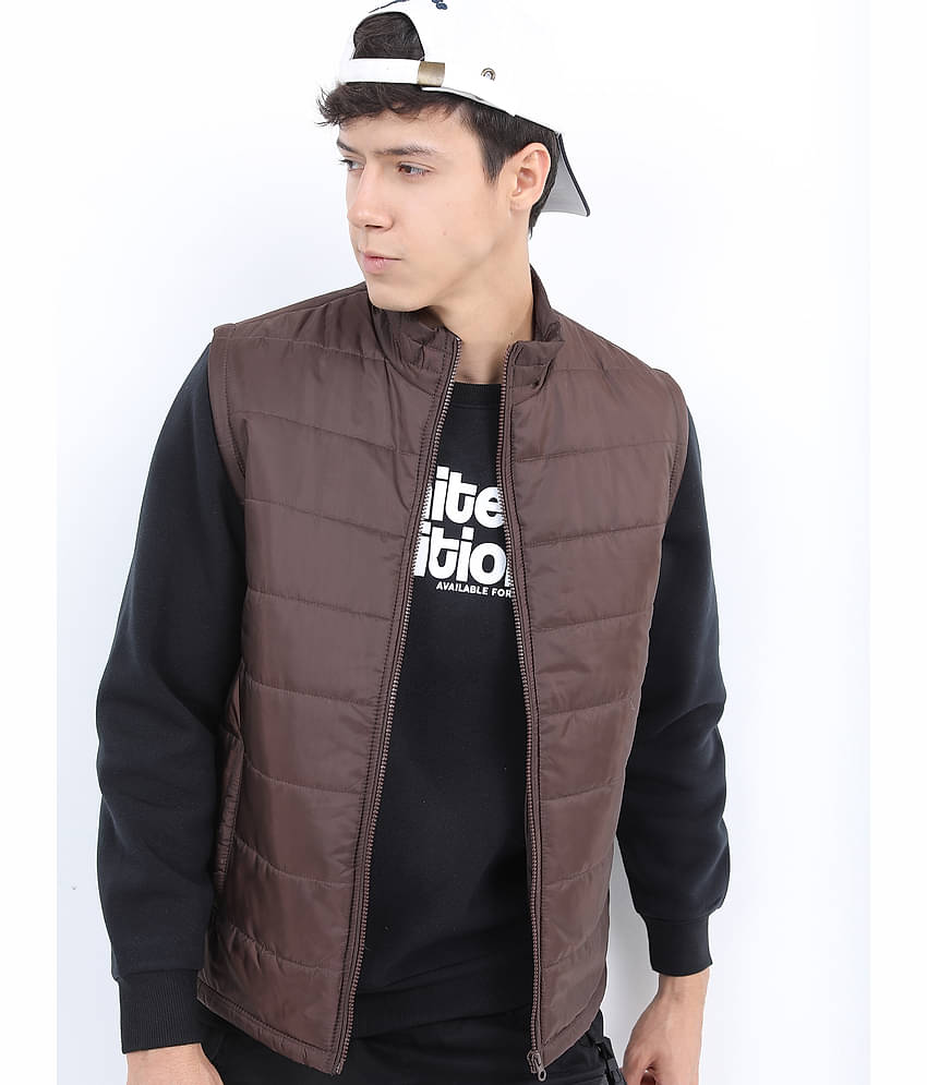 Ketch Polyester Men's Puffer Jacket - Coffee ( Pack of 1 )