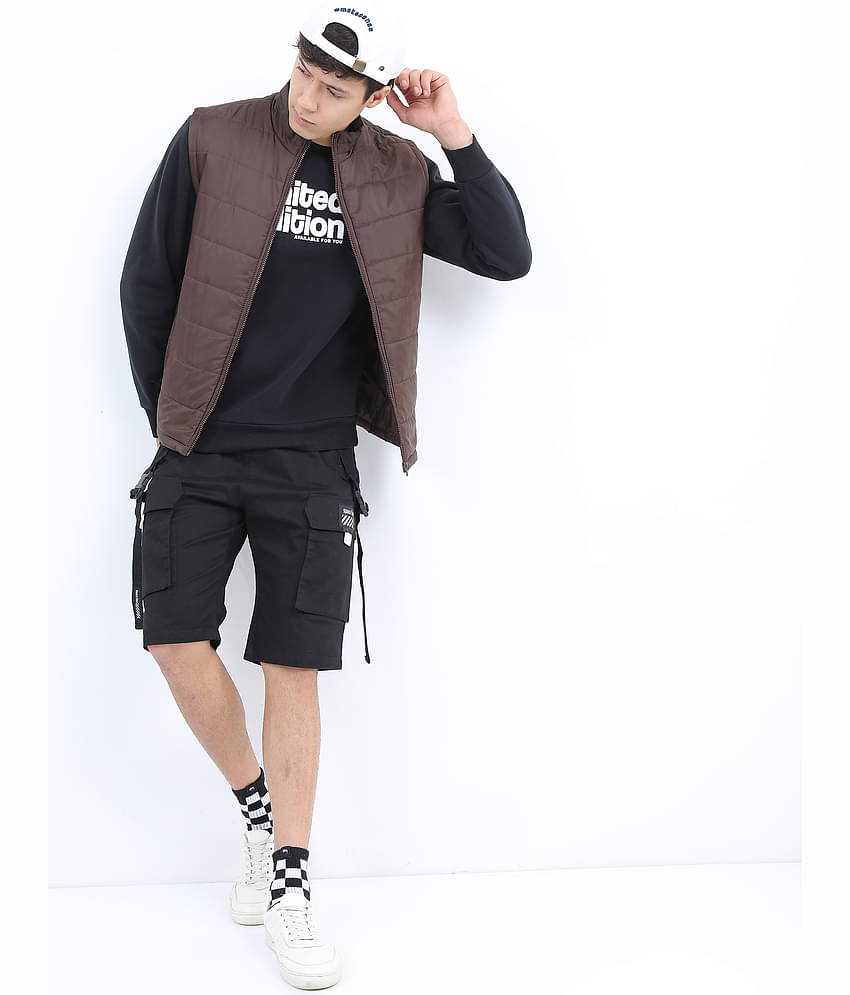 Ketch Polyester Men's Puffer Jacket - Coffee ( Pack of 1 )