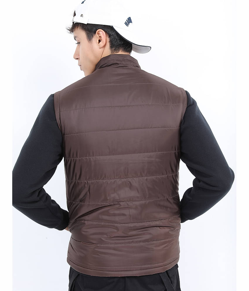 Ketch Polyester Men's Puffer Jacket - Coffee ( Pack of 1 )