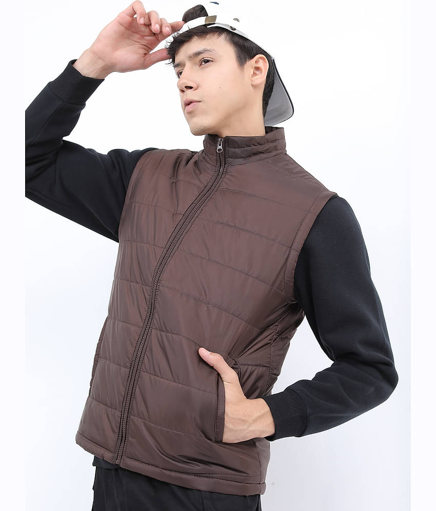 Ketch Polyester Men's Puffer Jacket - Coffee ( Pack of 1 )