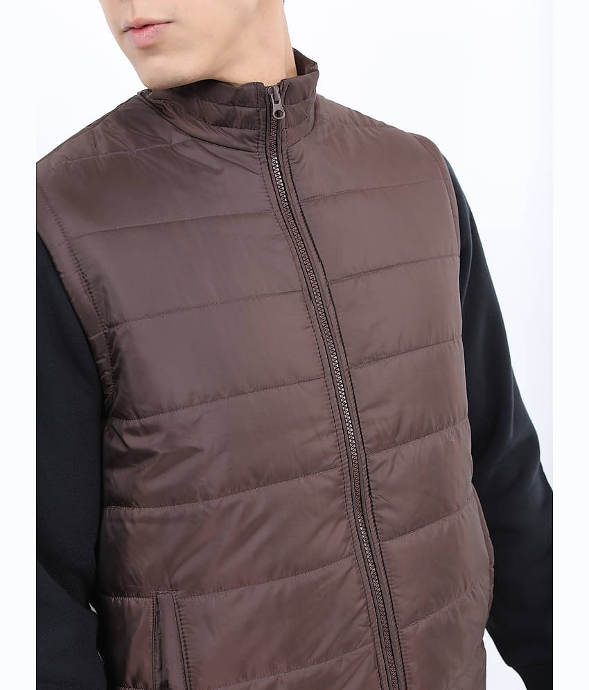 Ketch Polyester Men's Puffer Jacket - Coffee ( Pack of 1 )
