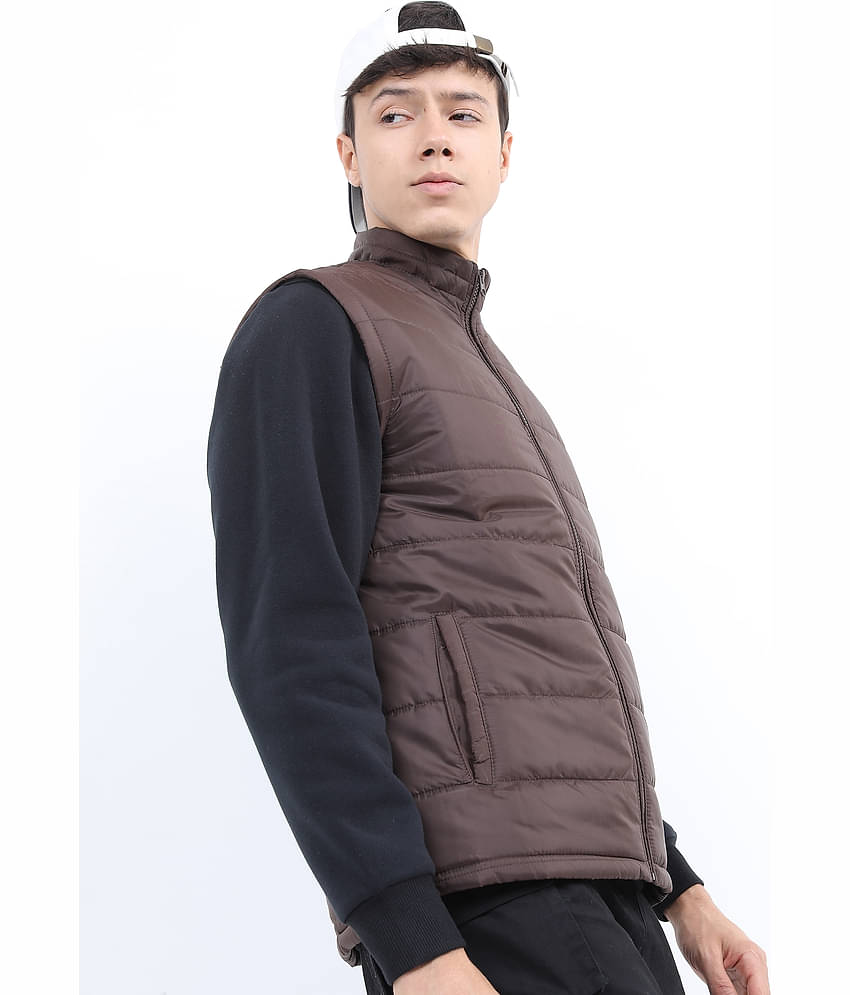 Ketch Polyester Men's Puffer Jacket - Coffee ( Pack of 1 )