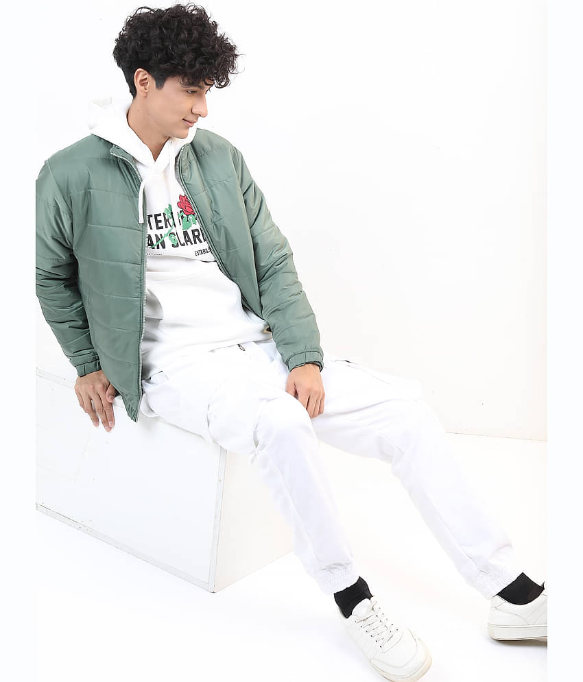 Ketch Polyester Men's Puffer Jacket - Green ( Pack of 1 )