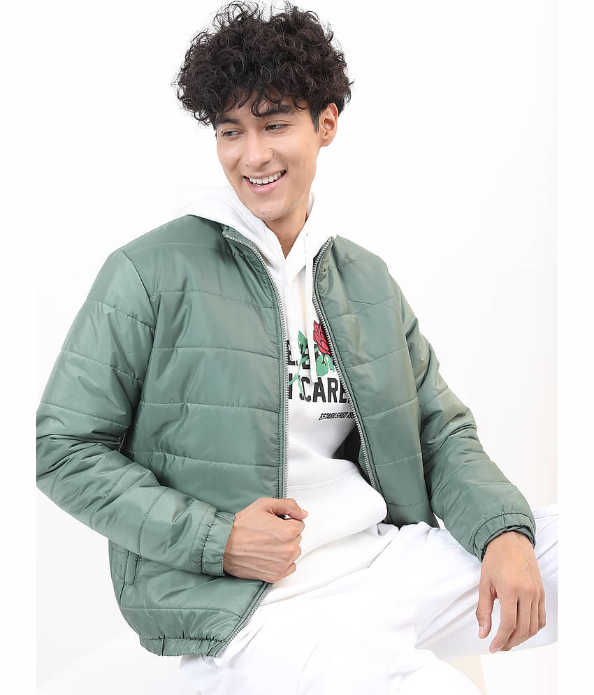 Ketch Polyester Men's Puffer Jacket - Green ( Pack of 1 )