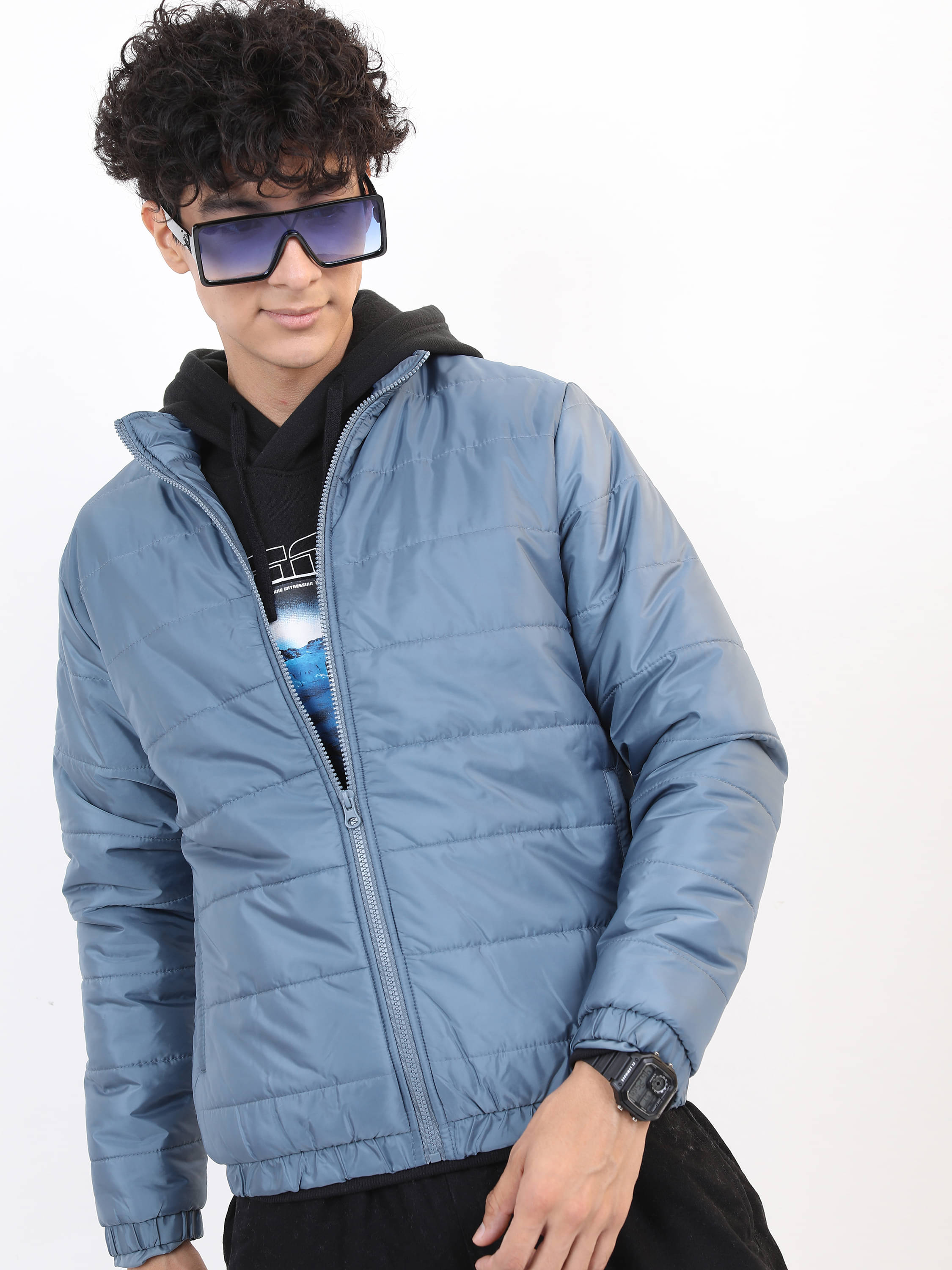 Ketch Polyester Men's Puffer Jacket - Blue ( Pack of 1 ) Ketch Polyester Men's Puffer Jacket - Blue ( Pack of 1 )