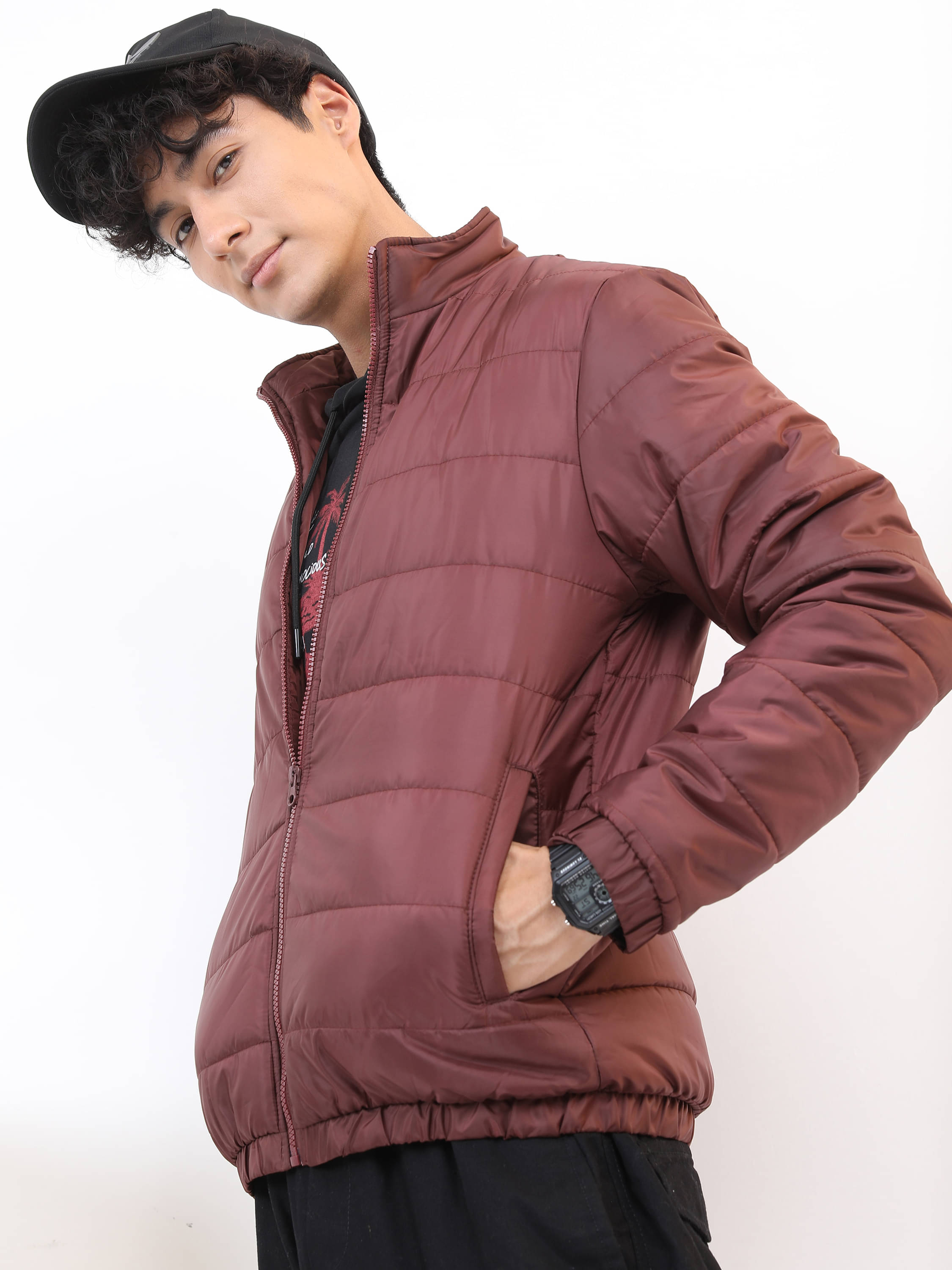    			Ketch Polyester Men's Puffer Jacket - Red ( Pack of 1 )