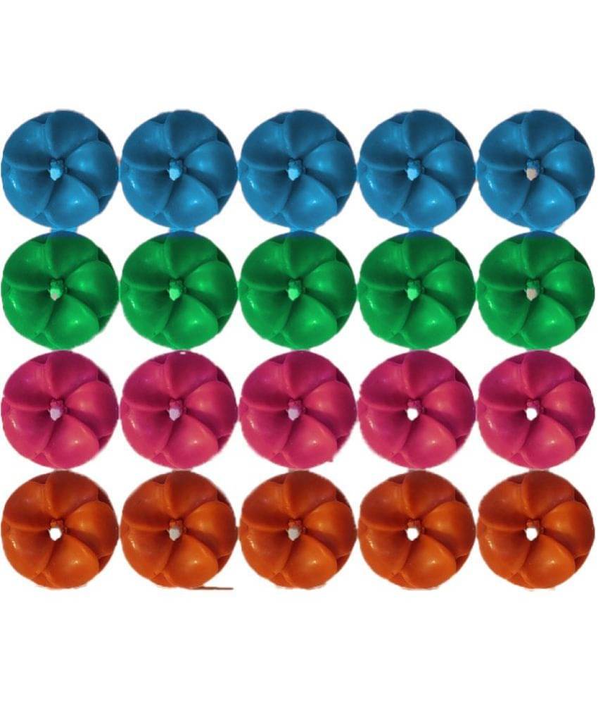     			SS ENTERPRISE Multicolor Floating Candle 5 cm ( Pack of 20 )