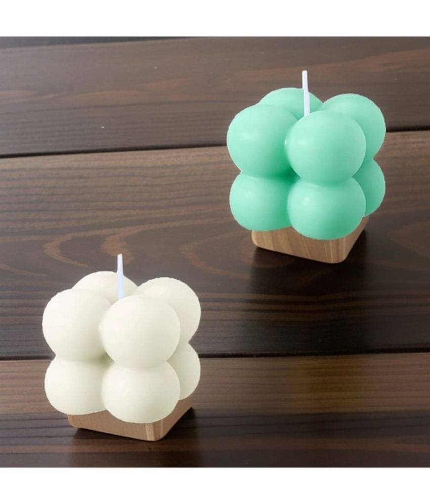     			SS ENTERPRISE Multicolour Pillar Candle 5 cm ( Pack of 2 )