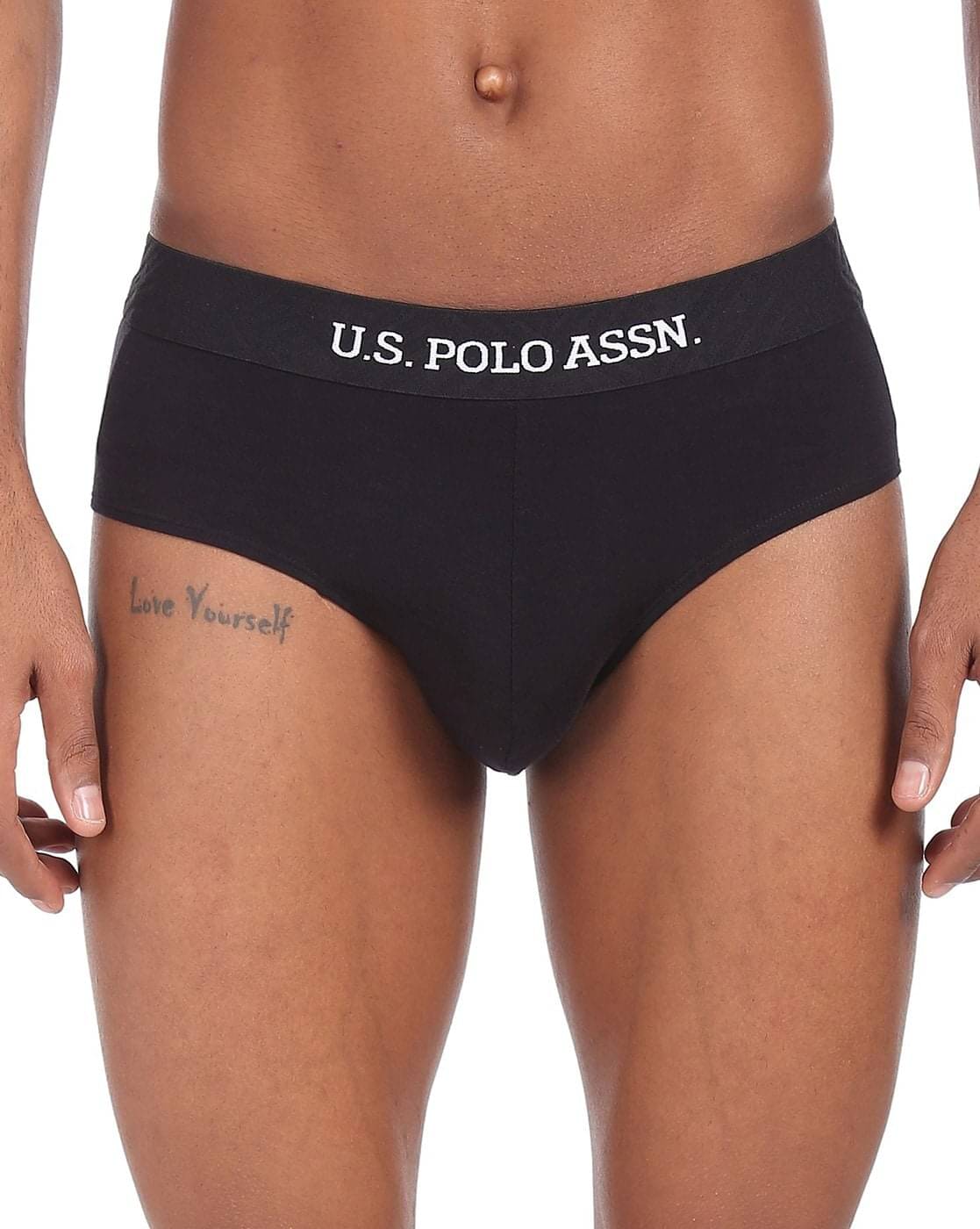 U.S. Polo Assn. Black Modal Men's Briefs ( Pack of 1 ) U.S. Polo Assn. Black Modal Men's Briefs ( Pack of 1 )