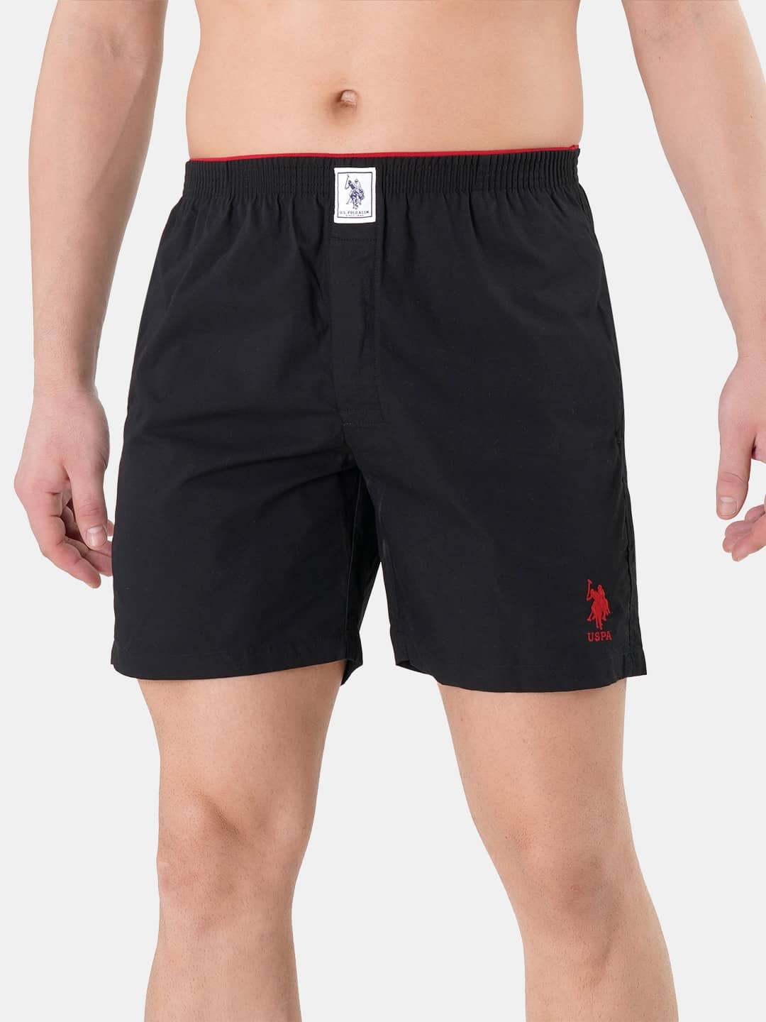U.S. Polo Assn. Red Cotton Men's Shorts ( Pack of 1 ) - Shorts | Buy online on ZillyBuy