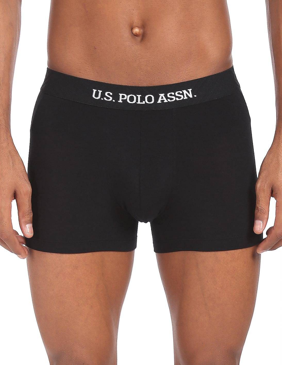 U.S. Polo Assn. Black Modal Men's Trunks ( Pack of 1 ) U.S. Polo Assn. Black Modal Men's Trunks ( Pack of 1 )
