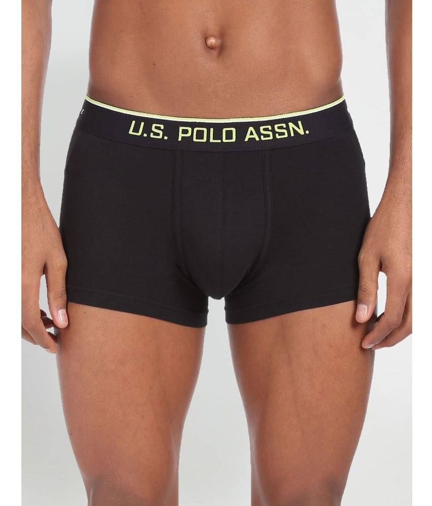 U.S. Polo Assn. Black Cotton Men's Trunks ( Pack of 1 ) U.S. Polo Assn. Black Cotton Men's Trunks ( Pack of 1 )