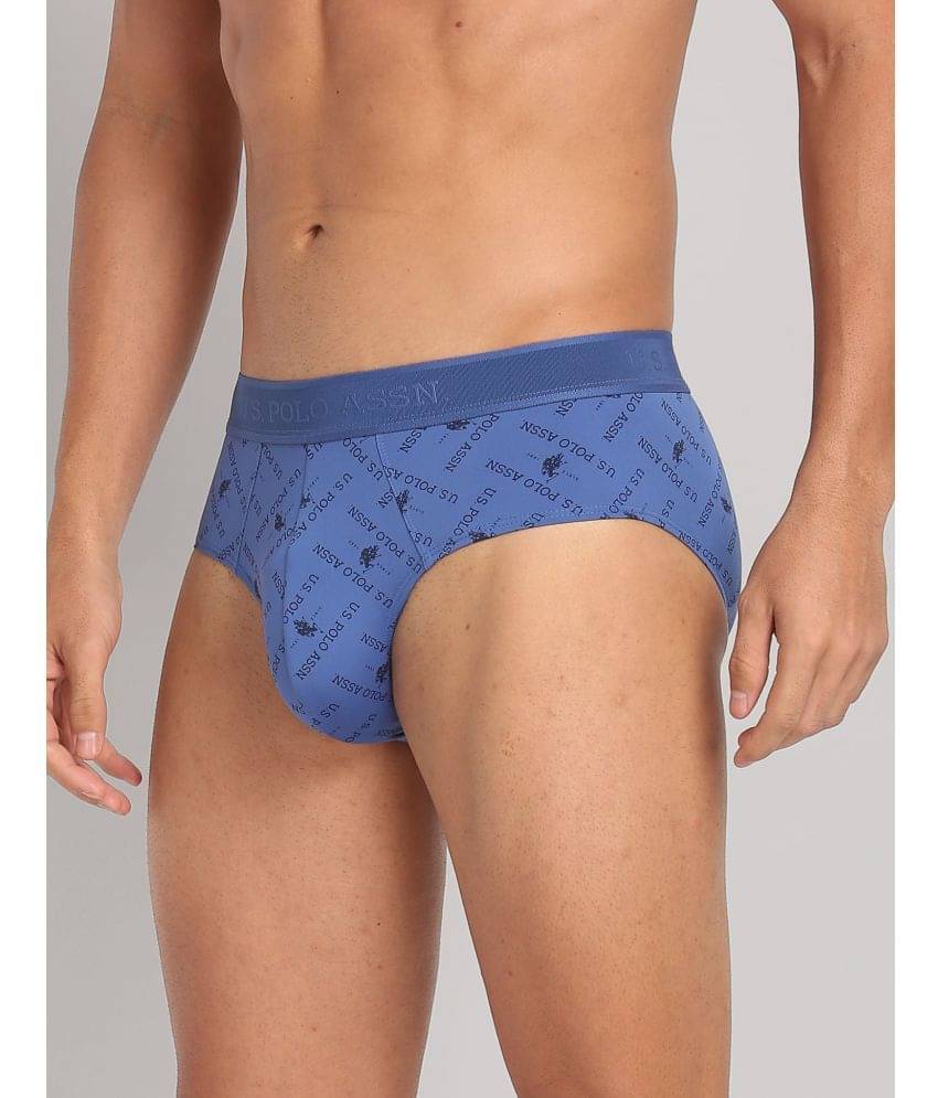 U.S. Polo Assn. Blue Nylon Men's Briefs ( Pack of 1 )     			U.S. Polo Assn. Blue Nylon Men's Briefs ( Pack of 1 )