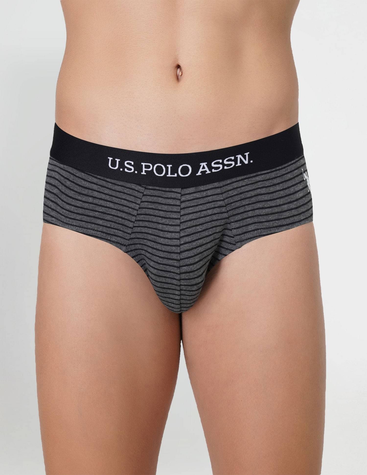 U.S. Polo Assn. Charcoal Cotton Men's Briefs ( Pack of 1 ) U.S. Polo Assn. Charcoal Cotton Men's Briefs ( Pack of 1 )