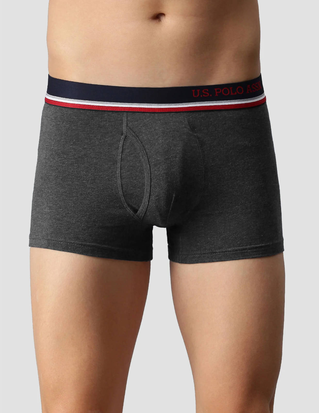 U.S. Polo Assn. Charcoal Cotton Men's Trunks ( Pack of 1 ) U.S. Polo Assn. Charcoal Cotton Men's Trunks ( Pack of 1 )
