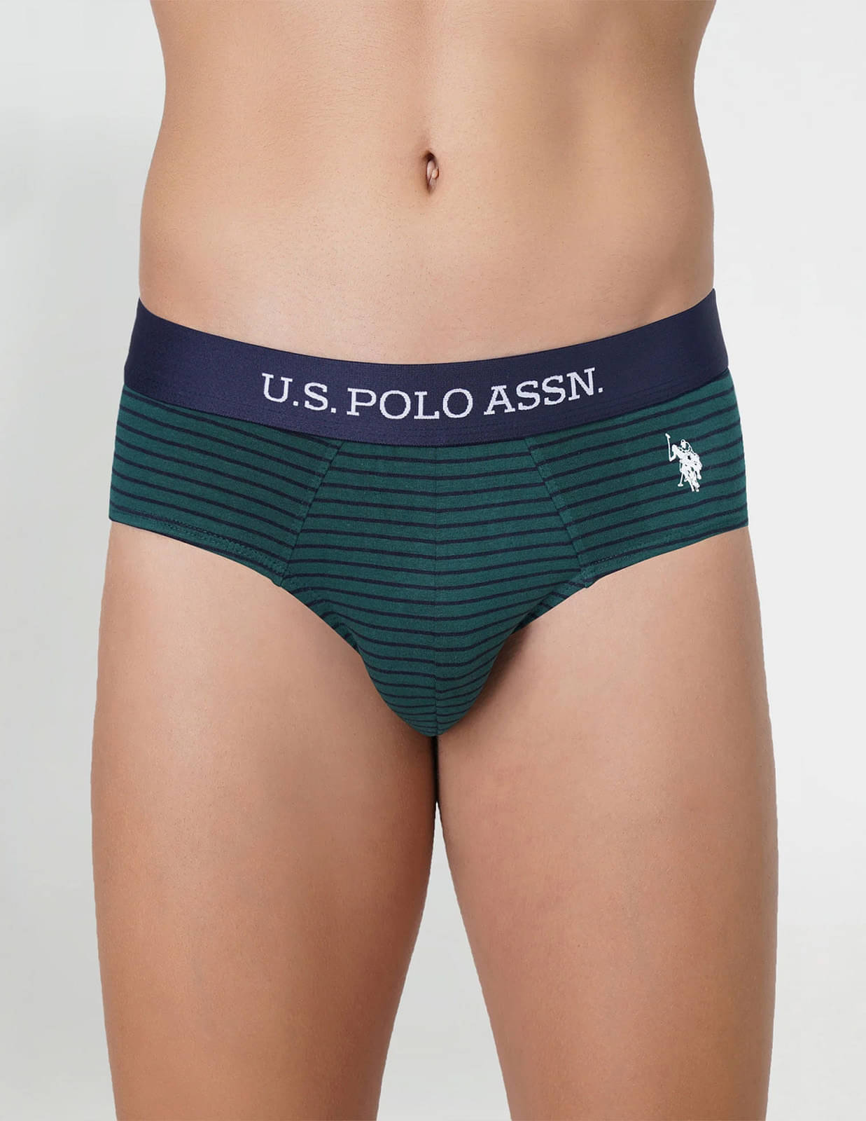 U.S. Polo Assn. Green Cotton Men's Briefs ( Pack of 1 ) U.S. Polo Assn. Green Cotton Men's Briefs ( Pack of 1 )
