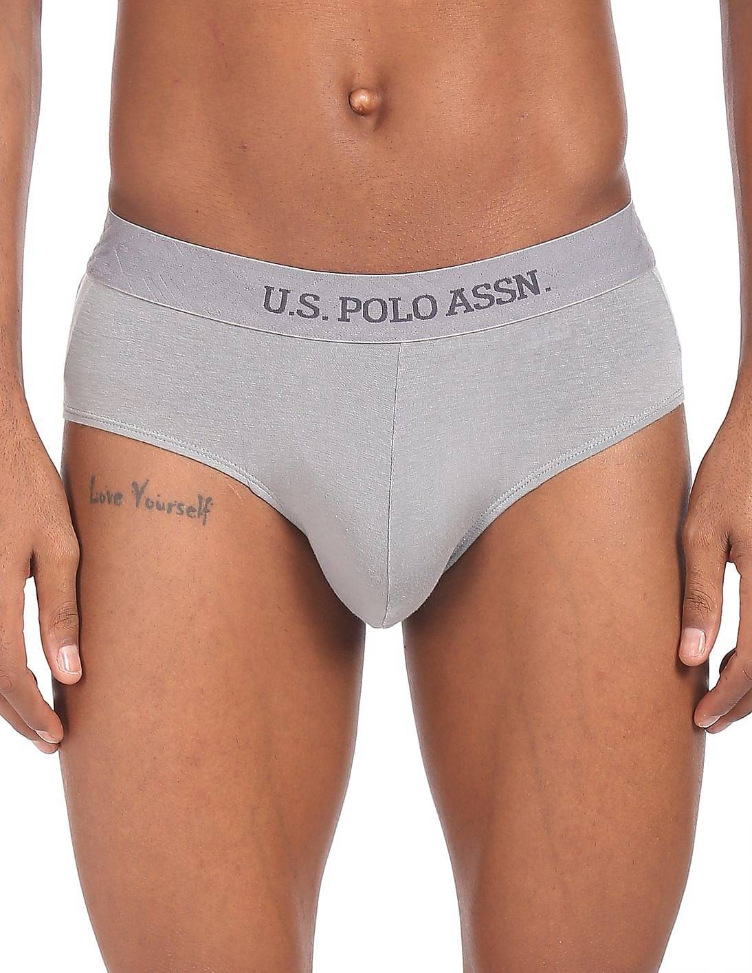 U.S. Polo Assn. Grey Modal Men's Briefs ( Pack of 1 ) U.S. Polo Assn. Grey Modal Men's Briefs ( Pack of 1 )