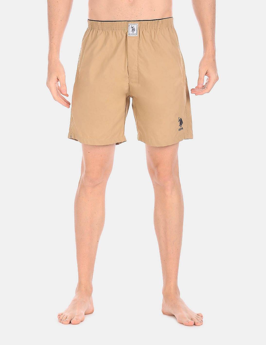     			U.S. Polo Assn. Khaki Cotton Men's Shorts ( Pack of 1 )