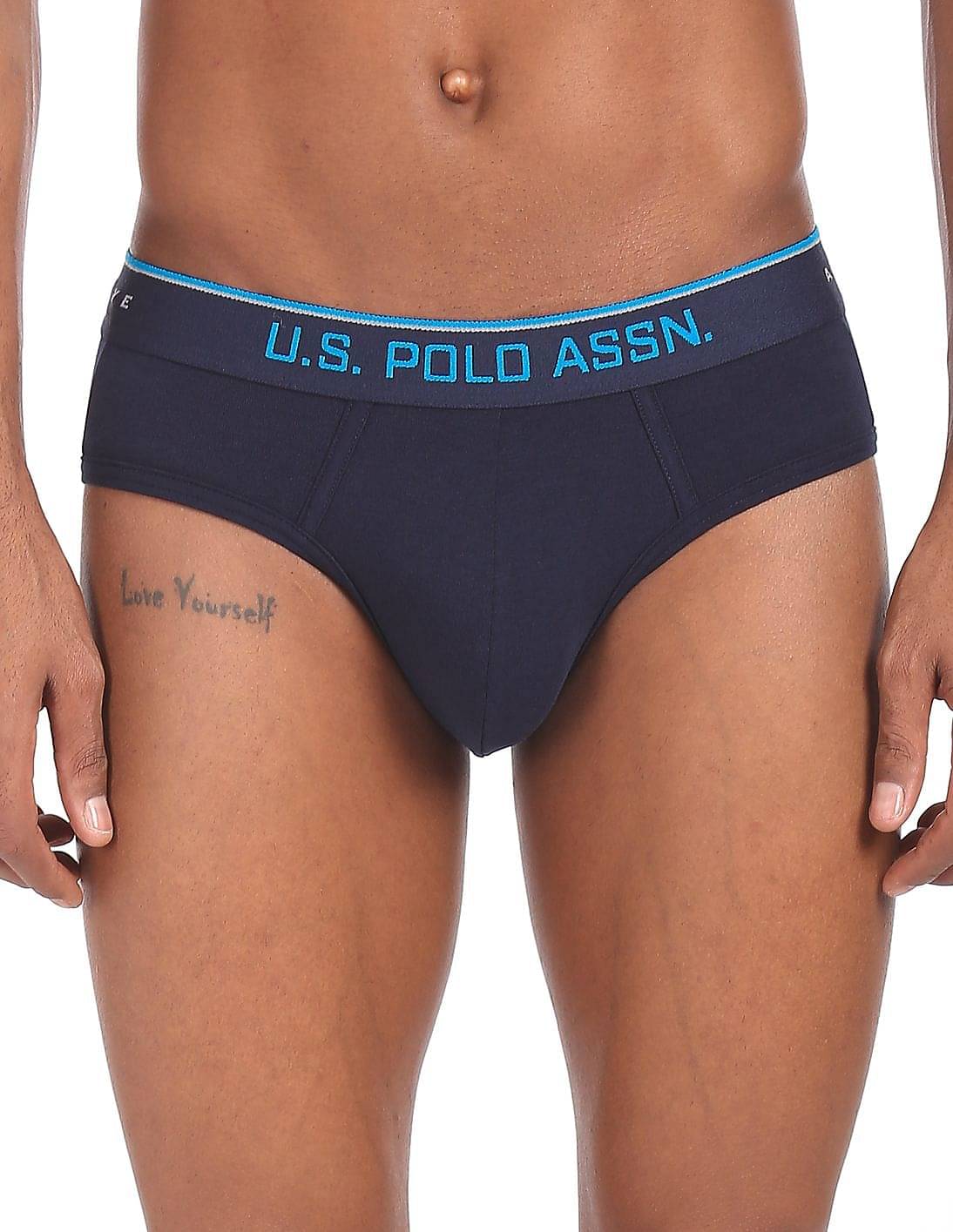 U.S. Polo Assn. Navy Blue Cotton Men's Briefs ( Pack of 1 ) U.S. Polo Assn. Navy Blue Cotton Men's Briefs ( Pack of 1 )