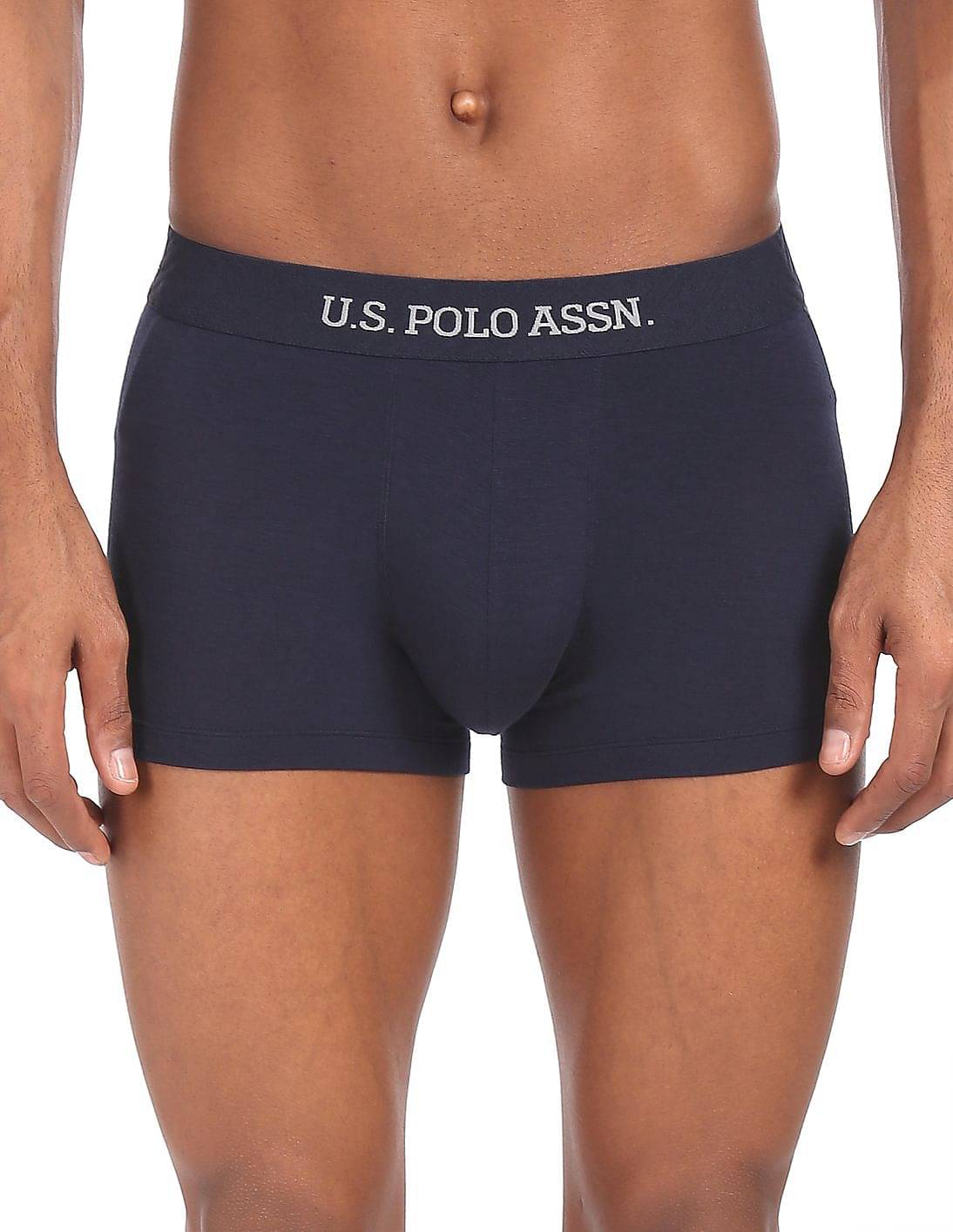 U.S. Polo Assn. Navy Blue Modal Men's Trunks ( Pack of 1 ) U.S. Polo Assn. Navy Blue Modal Men's Trunks ( Pack of 1 )