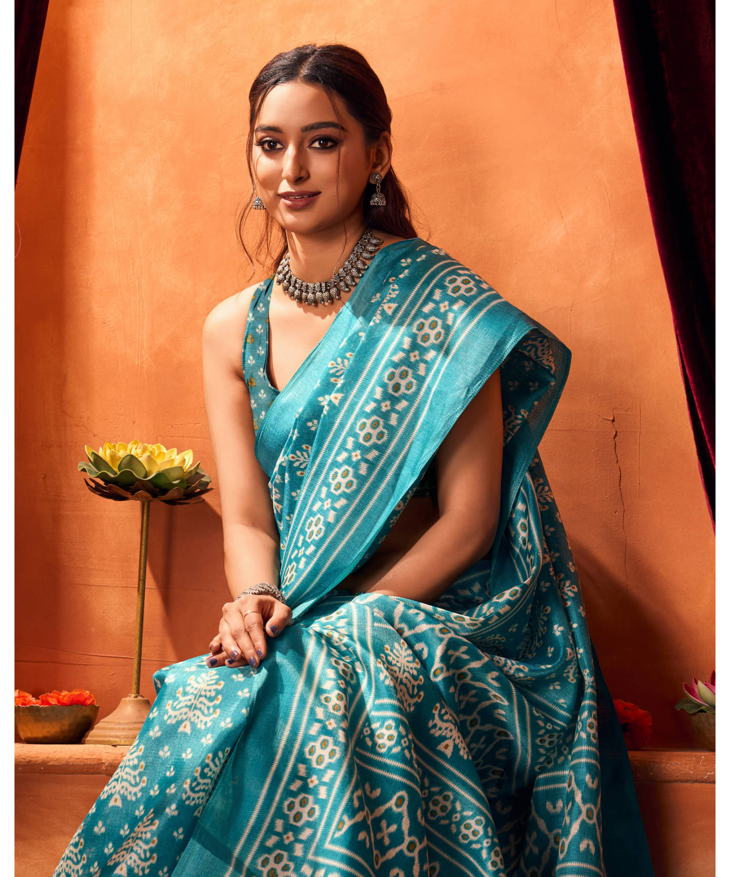 Aadvika Art Silk Printed Saree With Unstitched Blouse Piece ( Multicolor ) Aadvika Art Silk Printed Saree With Unstitched Blouse Piece ( Multicolor )