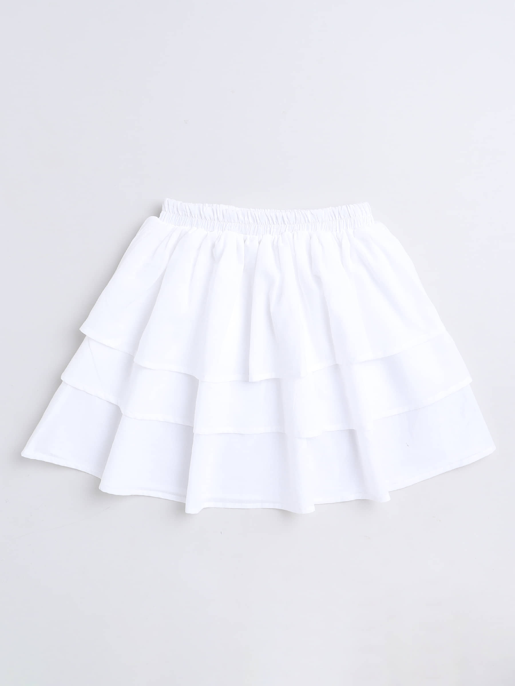 Aww Hunnie Pack of 1 Girls Cotton Straight Skirt ( White ) - Shorts | Buy online on ZillyBuy