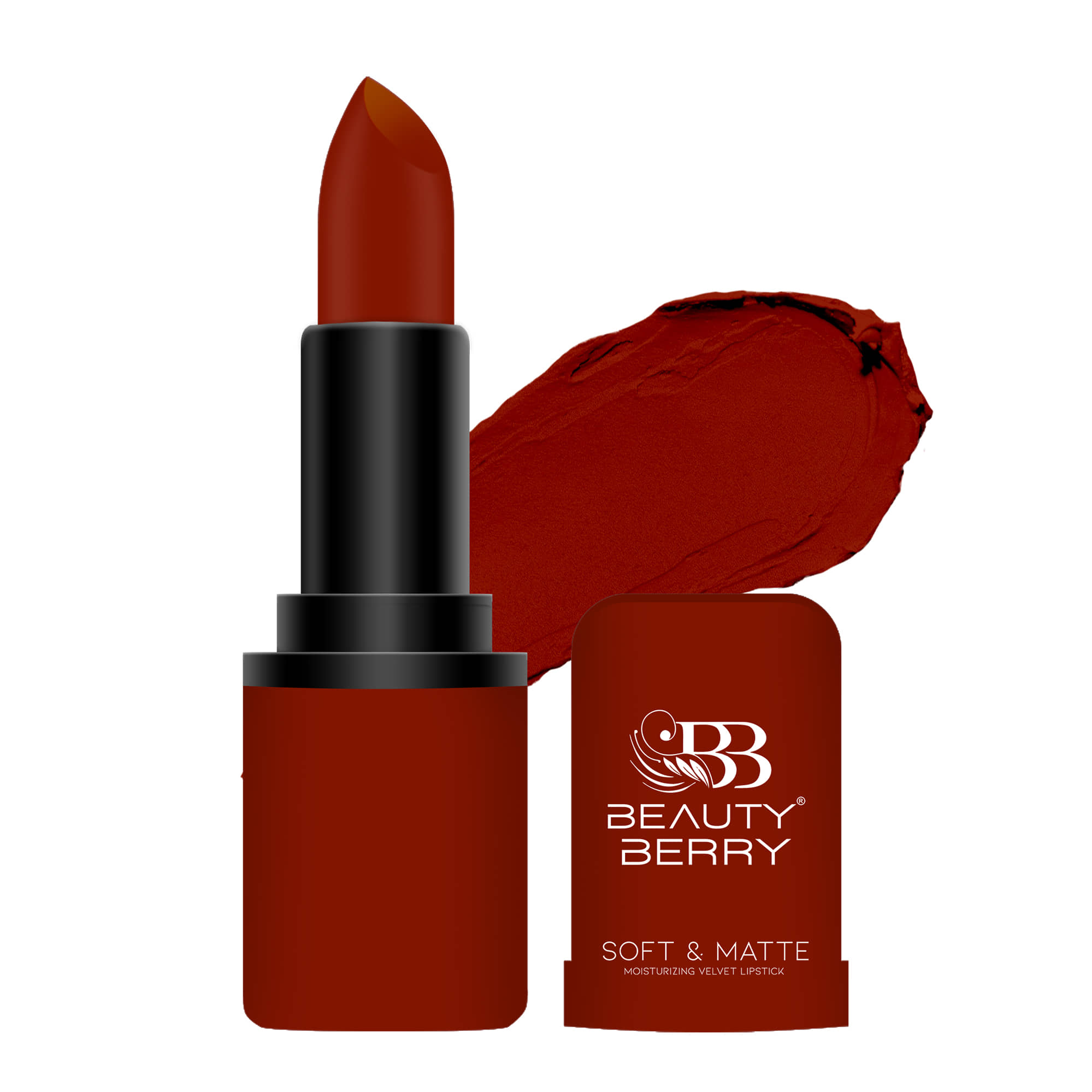 Beauty Berry Soft & Matte Lipstick Non Drying with Velvet Matte Finish 4g, Red Carpet (Shade - 12)